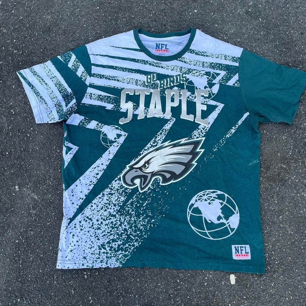 Philadelphia Eagles X Jeff Staple AOP Shirt size XL